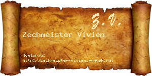 Zechmeister Vivien névjegykártya
